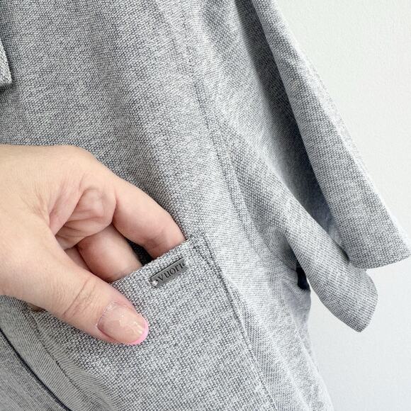 Vuori Men’s Grey Short Sleeve Button Down Polo Large LS - Picture 3 of 4